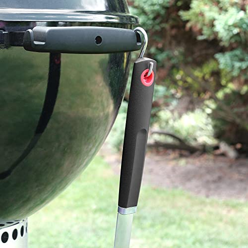 wenco Grillpinsel lang, 42 cm, Edelstahl/Silikon, Grillpinsel hitzebständig lang, Vielseitig verwendbar als Backpinsel, Küchenpinsel, BBQ Pinsel
