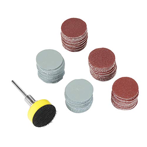 Fdit 100 Stücke Schleifscheiben Pads 25mm Verschleißfeste Schleifpads Mix Sand Schleifen Polieren Papier Pads Schleifpapier Set MEHRWEG VERPACKUNG socialme-eu