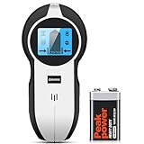 Détecteur Mural 5 en 1 Amélioré, Detecteur de Metaux, Scanner Électronique avec Batterie pour Bois, Métaux, Câbles CA, Tuyaux Métalliques, LCD HD, Alarme Sonore, Bleu