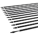 YLS Carbon Archery Arrows Practice Arrows Detachable Arrowhead and Nock 3 inch Streamlined TPU Feathers Perfect for Youth BeginnerTarget Practice and Outdoor Shooting