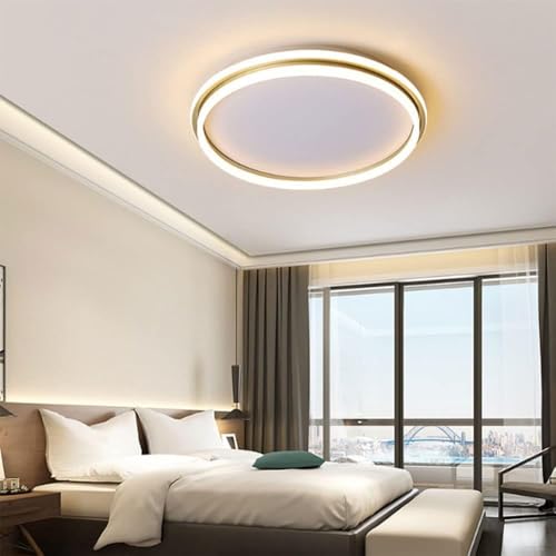 Plafonnier LED moderne mince pour plafonds bas de chambre - 4