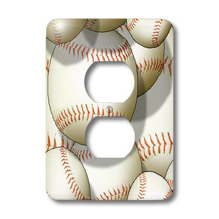 Baseball cache de prise 3dRose lsp_63046_6 pour décoration murale