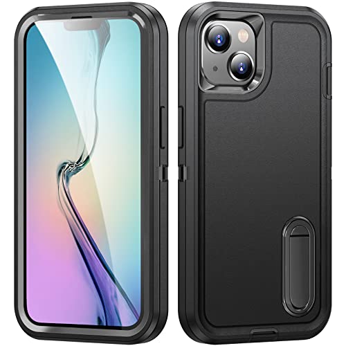 IDweel for iPhone 15 Plus Case with Stand,Heavy Duty Protection Shockproof Anti-Scratch Slim Lightweight Protective Sturdy Case Hard Cover for iPhone 15 Plus 6.7 Inch,Black by IDweel - Image 3