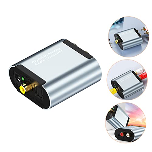 Adaptador de audio analógico de aleación de aluminio NUOBESTY con interfaz coaxial 4