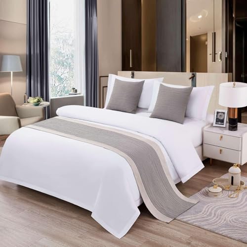 Serviette de queue de lit moderne coton pour ambiance cosy d'hôtel - 2