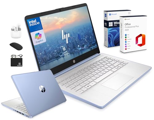 HP 14�C���`�m�[�g�p�\�R�� 2026�N�w���r�W�l�X���Y�� MS Office & Win 11 Pro�p Copilot AI�AIntel 4�R�ACPU�A4GB DDR5 RAM�A628GB�X�g���[�W(128GB UFS+500GB Ext)�AWi-F