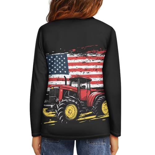 Image of Uourmeti Long Sleeve Tops for Boys Graphic T Shirts Teen Girls Active Pullover Tees