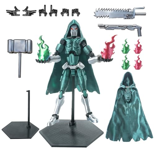 MIGESS T13 Action Figure Set, 3D Printed Toy T13, Dummy 13 Titan 13,t13 Action Figure Accessories，Death Cape, Skeleton Robot, Cool Robot Stop Motion...