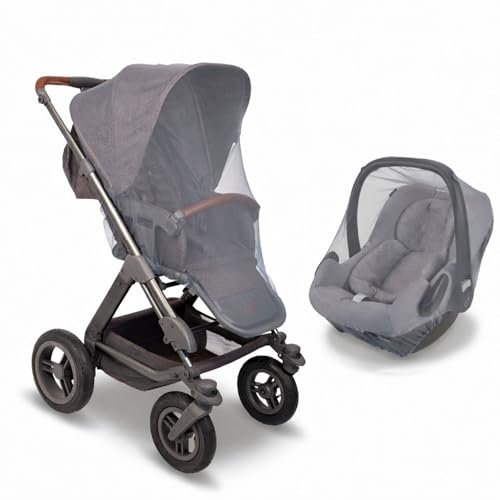 Baby Mosquito Net 2 Pack for Stroller and Infant Car Seat Bug Net for Pram Bassinet and Baby Carrier Breathable Mesh Insect Protection for Newborn Travel
