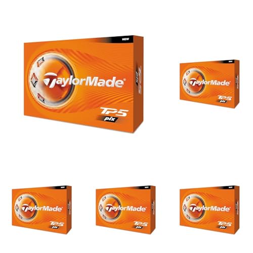 テーラーメイド(TAYLOR MADE) TMJ26 TP5 pix JPN dz ティーピーファイブ ピックス ゴルフボール 2026年モデル ホワイト (× 5)の商品画像（Amazon）