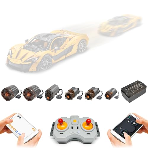 Remote Control and Motor Upgrade Kit Compatible with Lego 42172 Technic McLaren P1 Model (Model Not Included) (42172 Rc Kit)