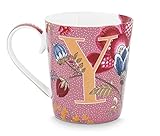 Cantidad: 1 unidad PiP Studio [W] Alphabet Mug Floral Fantasy Pink Y 350 ml