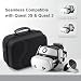 Large Carrying Case for Meta Quest 3S/Quest 3, Hard Travel Case for BOBOVR S3 Pro/Kiwi Design Battery Head Strap, Controllers and Other Accessories, Carry Case for Oculus Quest 3S/Quest 3, Black