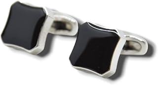 Stainless Steel Cufflinks For Men Black Cuff19