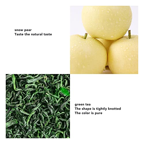 Chá verde de pêra, infusão gelada, encorpado, 15 pacotes de saquinhos de chá orgânicos de folhas sol