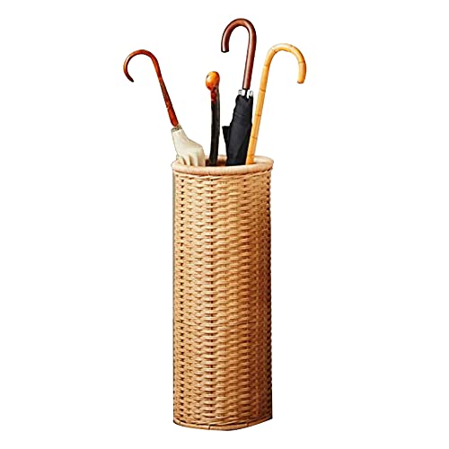 Panier à parapluie bambou anti-gouttes porte-parapluies sol propre entrée