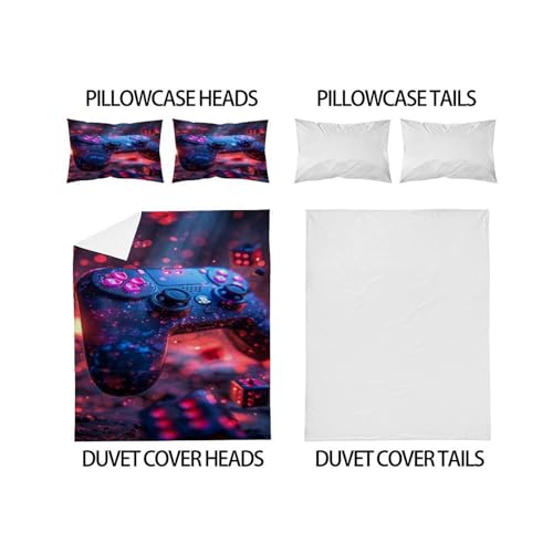 Housse de couette Game Starscape 3 pièces pour en finir avec les lits difficiles à faire - 4