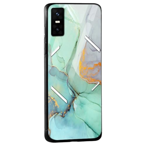 Image of COLORflow Back Cover Compatible with Infinix GT 30 Pro 5G | Green Marble | Shockproof TPU Bumper Cover with Camera Protection Back Cover Compatible with Infinix GT 30 Pro 5G