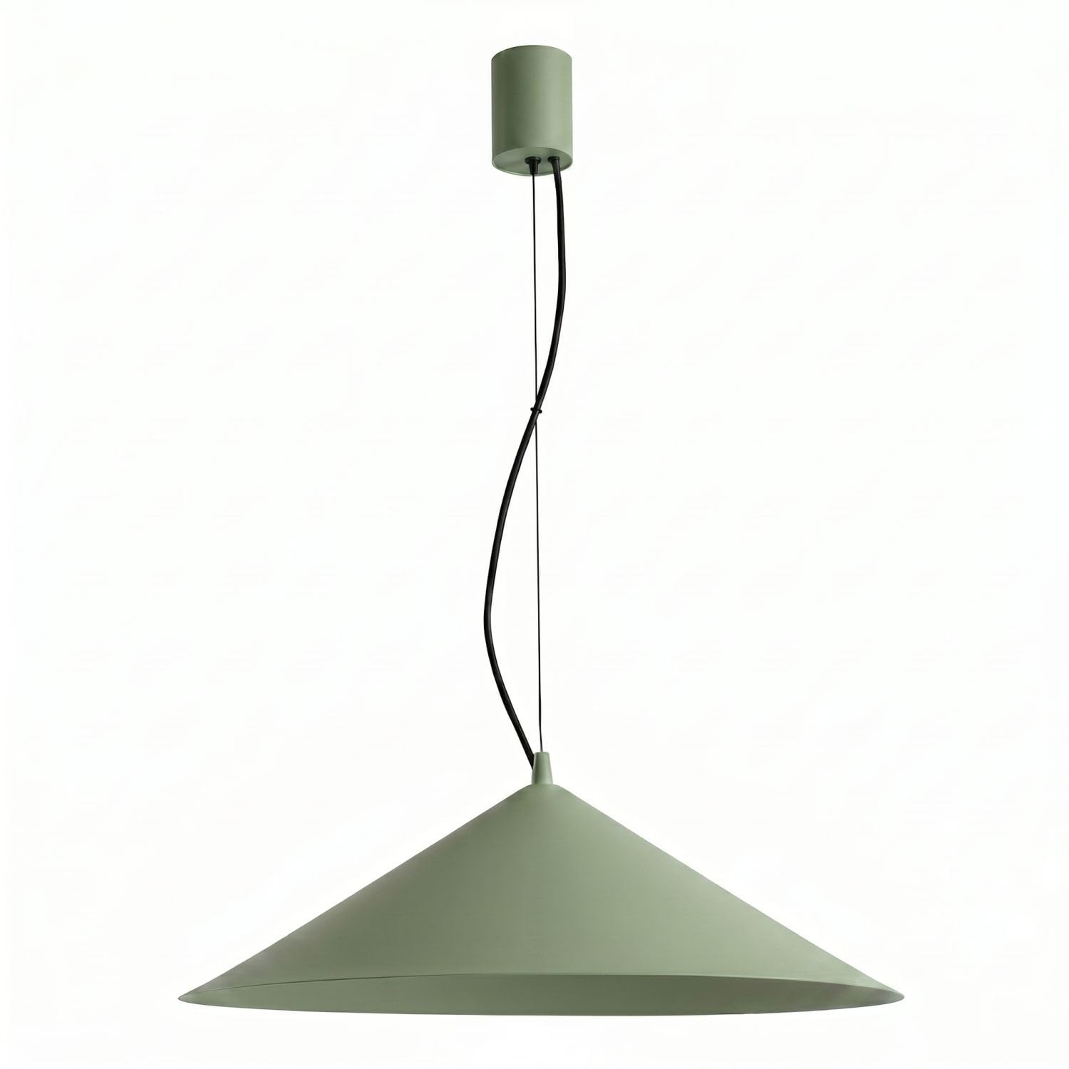 Licht-Erlebnisse LED Hängelampe Esszimmer Olivgrün Stahl 3000 K Wabenstruktur TRIAC dimmbar blendarm Küche Modern stilvoll rund Ø50 cm Pendelleuchte Esstisch