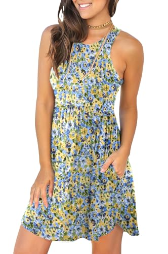 Image of HiMONE Vacation Dresses for Women 2025 Summer Dress Women's Casual Sundresses Casual Beach Petite Sun Dress XS-2XL