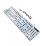 Touches résistantes : profitez d'un clavier mécanique à LED avec des touches une netteté des caractères pour une frappe, des jeux et un travail constants, sans décoloration. clavier 108 touches, clavier mécanique rgb