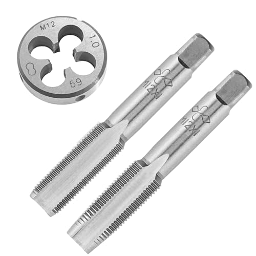 Aceteel M12X1 Hand Tap and Round Die Set Right Hand