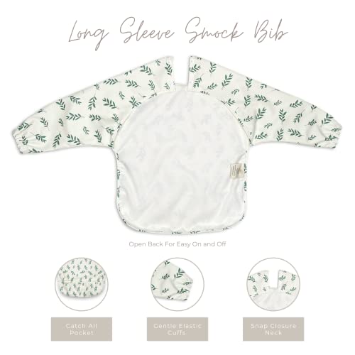 Little Keegs Long Sleeve Baby Bibs - Toddler Art Smock Feeding Baby Apron Eating Shirt Waterproof Wearable Full Sleeved Bib4