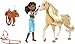 Mattel Spirit Untamed Doll & Toy Horse Set, 7-inch Pru Small Doll with 7 Movable Joints, Chica Linda (8-inch) with Soft Mane & Tail & Accessories