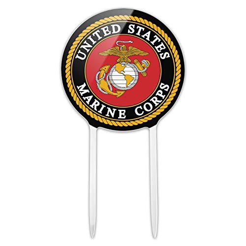 Acrylic Marines USMC Emblem Cake Topper