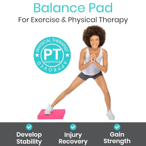 image for Vive Balance Pad - Foam Board Yoga Mat Block for Physical Therapy, Sta