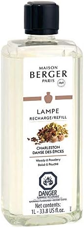 Lampe Berger Charleston Fragrance Refill for Home Fragrance Oil Diffuser - 33.8 Fluid Ounces - 1 Liter