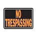 Hy-Ko 804 No Trespassing Sign, 10" x 14", Aluminum