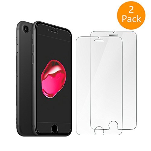 SDFLAYER 0.3mm Anti-scratch Tempered Glass Screen Protector for iPhone 7 Plus/6 Plus/6S Plus - Ultra Clear (2-Pack)