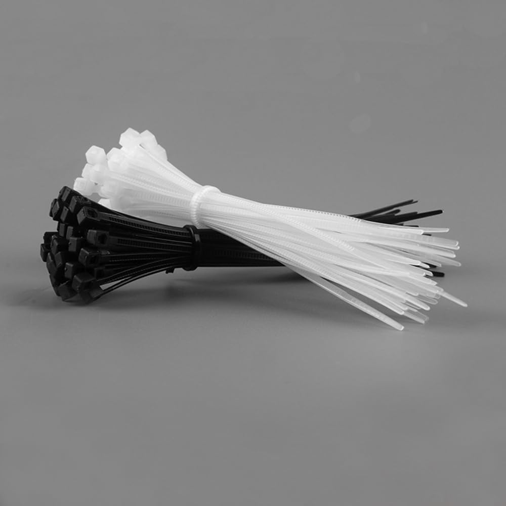 100 Pcs 150 X 1.8Mm Electrical Cable Tie Wrap Nylon Fastening Black