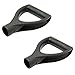 Remplacement D Poignée Plastique pour Jardin Plastique Poignée en D pour Pelles Poignée en Forme de D de Pelle à Neige Pelle de Rechange à Neige pour Accessoires de Bêche Fourche 30 mm Noir 2 pièces