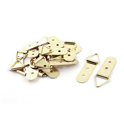 Image of Aexit 20Pcs 45mm Door Hardware & Locks Metallic Triangle D Rings Picture Frame Frame Hooks Wall Hanger Latches & Bolts Hanging Fixings