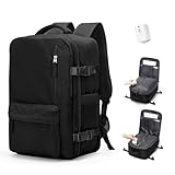 BJLFS Zaino da Viaggio Ryanair 40x30x20 Sottovuoto Bagaglio a mano 40x30x20 Wizzair,Borsa da viaggio Donna impermeabile Borsa da Cabina per Easyjet 45x36x20 Zaino Airbag Sottovuoto con pompa