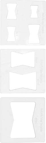 Miniatura 3 de Oumefar Kit de 3 plantillas de incrustaciones de mariposa, 6 x 6 pulgadas con incrustaciones de mariposa y plantillas decorativas para carpintería