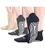 "Be Amazing", Pack of 3, Multi-Color, Non-Skid, Barre, Pilates, Yoga, Labor and Delivery Socks, Black, Gray, Pink, Non Slip, Grip Socks