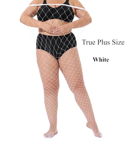 Image of Plus Size Fishnet tights stockings Big Mesh Leggings Pantyhose for women