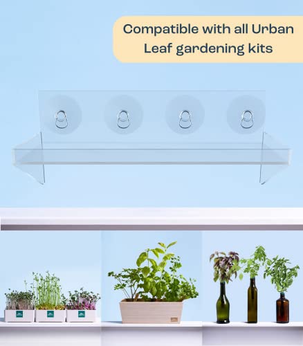 Window Shelf For Plants | Extra Sturdy Loading-Bearing Brace With Powerful Suction Cup Shelf | Window Sill Extender For Plants | Herbs, Succulent, Indoor Plants, Acrylic Window Sill Extender #TOP6