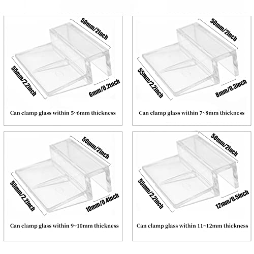 OTKARXUS Aquarium Lid Clips,8PCS Fish Tank Cover Clips - Image 2