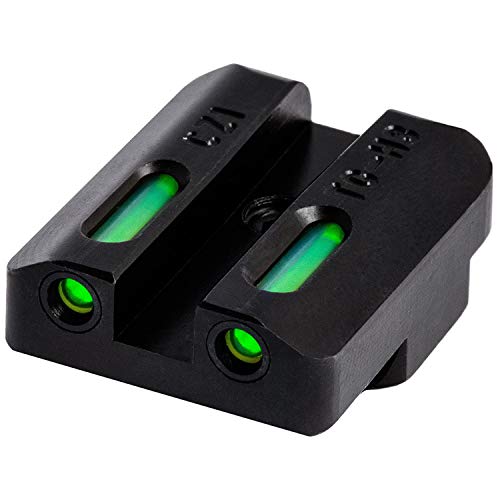 Image of TRUGLO TFX Handgun Sight | Durable Shock-Resistant Compact Brightly Glowing Tritium & Fiber-Optic Xtreme Day /Night Sight for Handguns