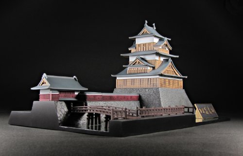 Château Suwa Takashima miniature 1/200 réplique historique japonaise haute précision