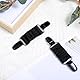 2 Stück Kleider Clip Waist Clip Cinch Clip Cardigan Clip zum Festziehen Ihrer Kleidung Hose und Mehr (2 Schwarz)