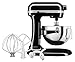 Produktbild KitchenAid HEAVY DUTY - KÜCHENMASCHINE MIT SCHÜSSELHEBER 5,2 L - ONYX SCHWARZ 5KSM55SXXEOB