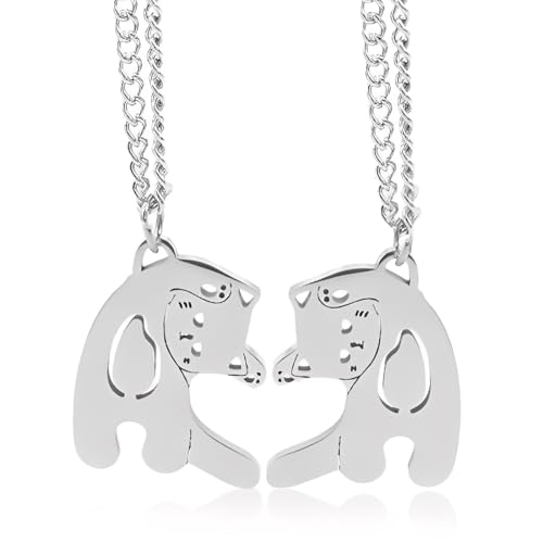 SET ELEGANTE: Include due collane a forma di cuore con gatti. Il classico design a cuore e i motivi a forma di gatto perfettamente coordinati creano un legame tra ragazze, rendendo il nostro Collane con ciondolo dell'amicizia per ragazze un simbolo speciale di legame tra migliori amiche.