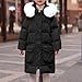 BFAFEN Girls Fashion Tops Boys Girls Winter Coat Teen Waterproof Parka Quilted Puffer Jacket with Hood Mid-Length Cardigan Ski Jacket 4-15 Years