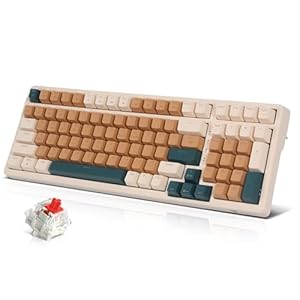 Qisan Mechanical Wireless Keyboard USB Wired Gaming Keyboard 6 Colors Led Backlit Keyboard Red Switch 100 Keys US Layout | Computer Accessories | Mechanical Keyboards Wireless | Gaming Keyboards