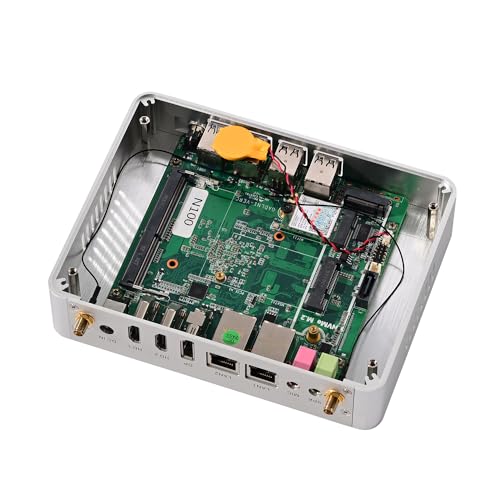 Image of KINGDEL Fanless Mini PC 4-Core 12th Gen N100(up to 3.4GHz) 8GB DDR4 RAM 1TB NVMe SSD Mini Desktop Computer with Triple Display DP HD Support 4K 2xLAN 8xUSB